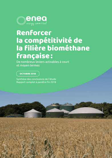 Boosting the competitiveness of the French biomethane sector