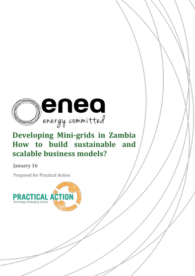 Quels modèles d’affaires pour les mini-grids en Zambie?